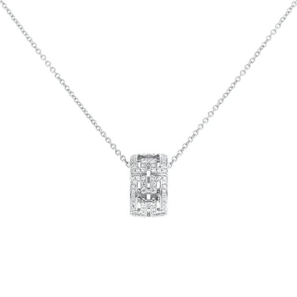 PARENTESI NECKLACE SILVER DIAMOND