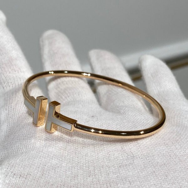 T BRACELET 1.8MM MOP ROSE GOLD