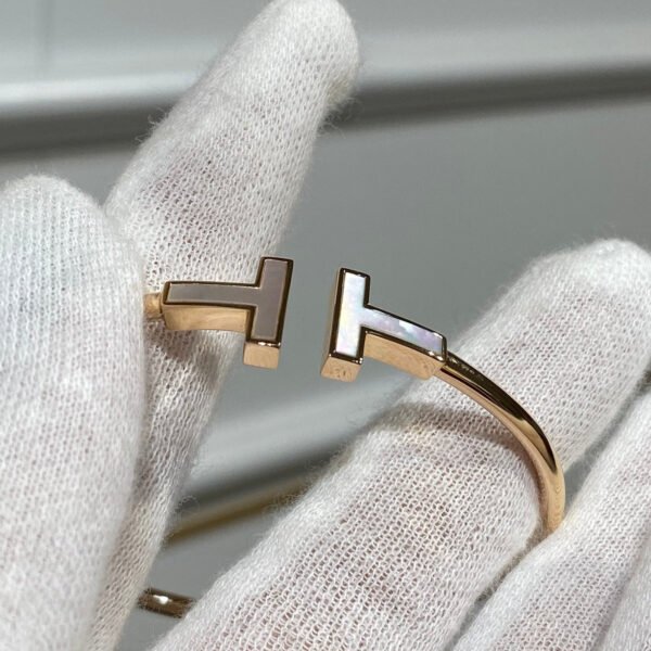 T BRACELET 1.8MM MOP ROSE GOLD