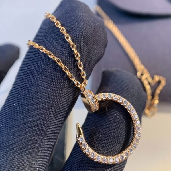 JUSTE NECKLACE ROSE GOLD DIAMONDS