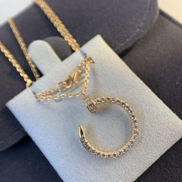 JUSTE NECKLACE ROSE GOLD DIAMONDS