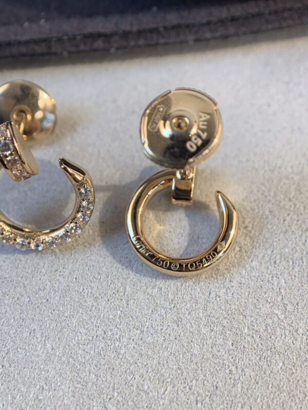 JUSTE EARRINGS GOLD DIAMONDS