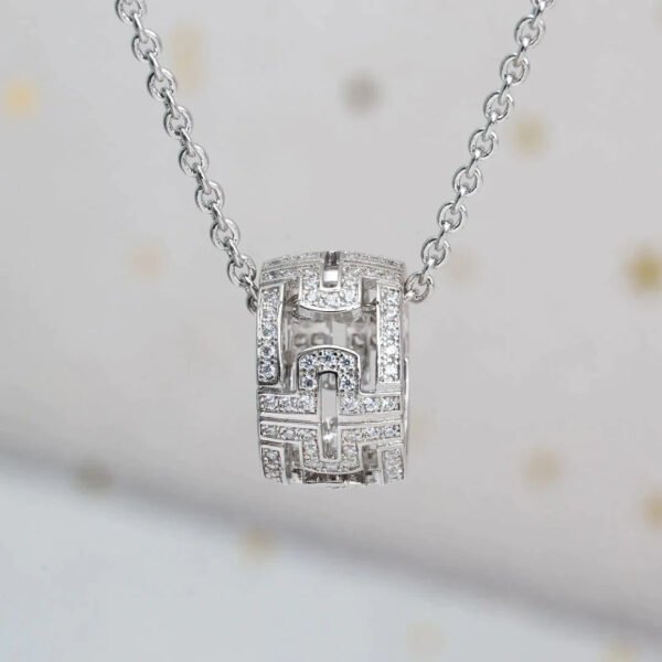 PARENTESI NECKLACE SILVER DIAMOND