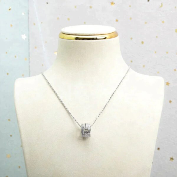 PARENTESI NECKLACE SILVER DIAMOND