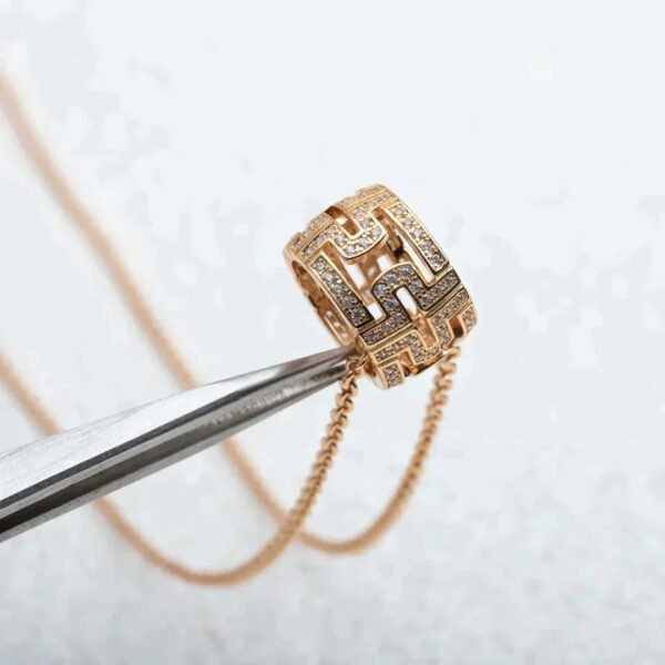 PARENTESI NECKLACE ROSE GOLD DIAMOND