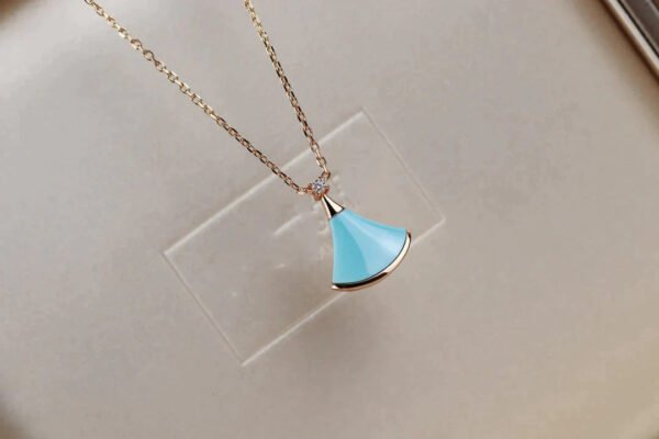 DREAM NECKLACE TURQUOISE ROSE GOLD