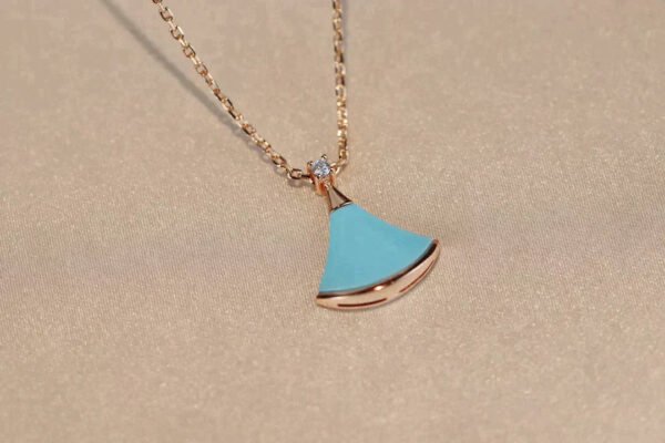 DREAM NECKLACE TURQUOISE ROSE GOLD
