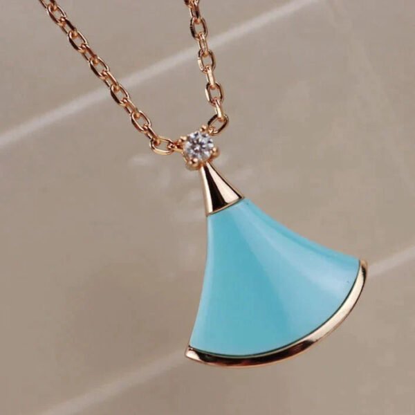 DREAM NECKLACE TURQUOISE ROSE GOLD