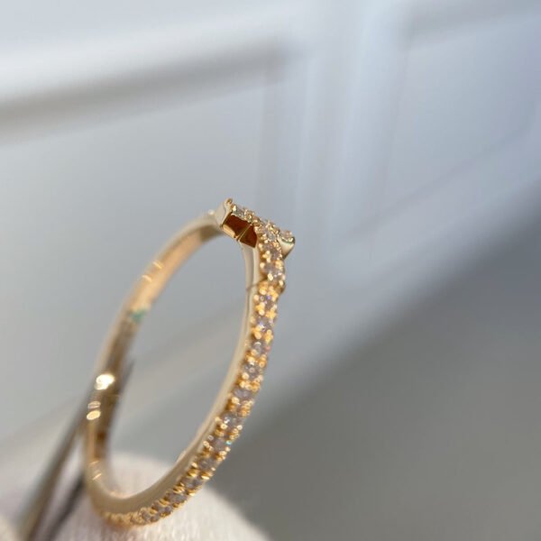 T RING DIAMOND ROSE GOLD