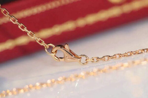 LOVE DOUBLE RING DIAMOND NECKLACE