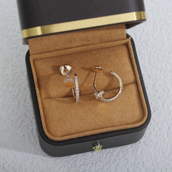 JUSTE EARRINGS 12.75MM  DIAMOND ROSE GOLD