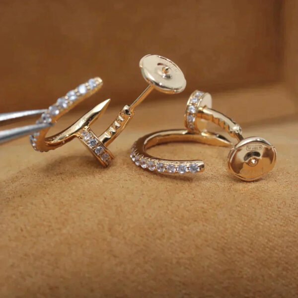JUSTE EARRINGS 12.75MM  DIAMOND ROSE GOLD