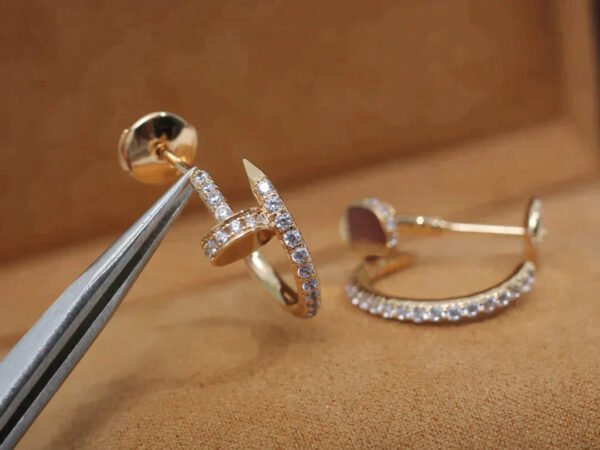 JUSTE EARRINGS 12.75MM  DIAMOND ROSE GOLD