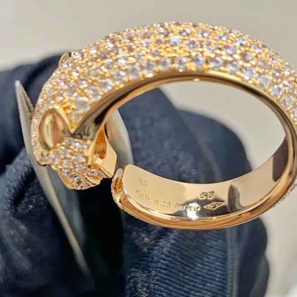 PANTHERE ROSE GOLD DIAMOND RING