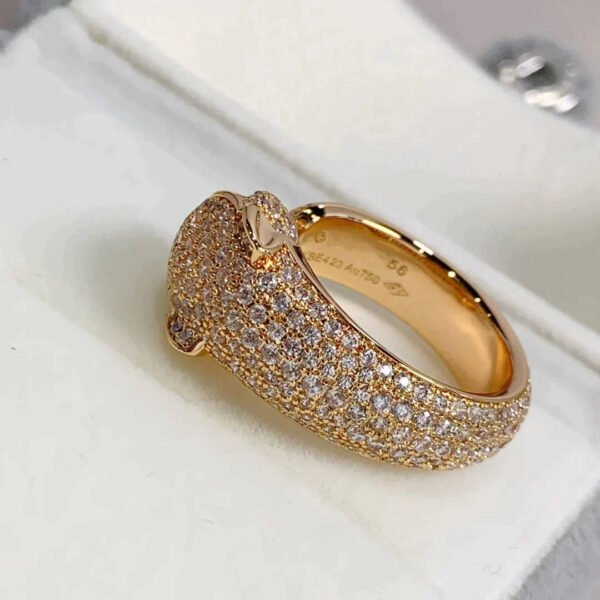 PANTHERE ROSE GOLD DIAMOND RING
