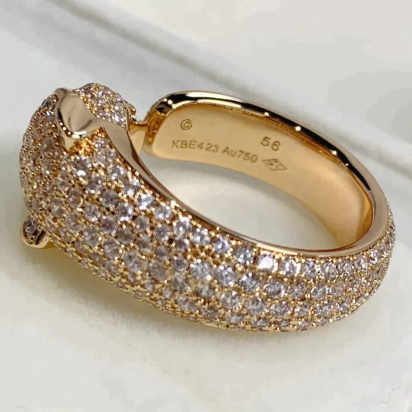 PANTHERE ROSE GOLD DIAMOND RING