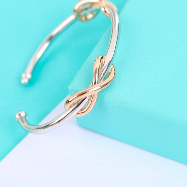 INFINITY SILVER ROSE GOLD BRACELET