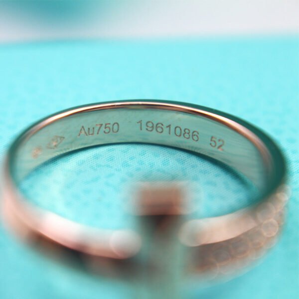 T1 NARROW DIAMOND ROSE GOLD RING