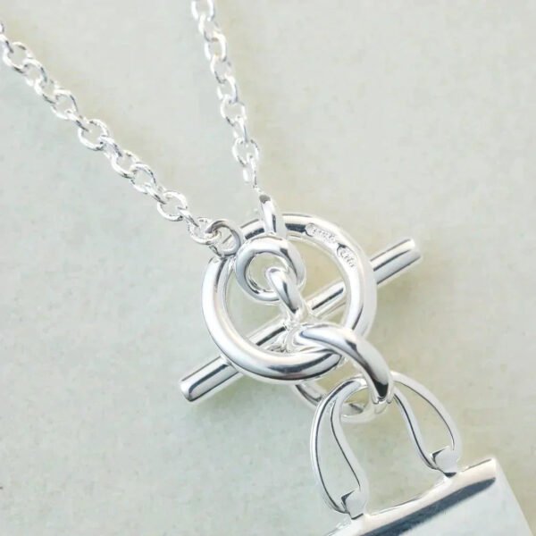 POP H PEDANT SILVER NECKLACE