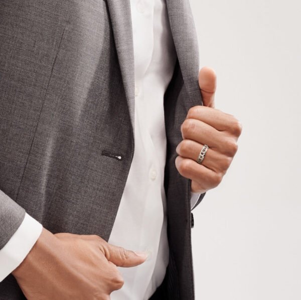 T TRUE SILVER RING