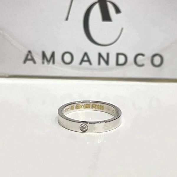 LOVE RING 4MM 1 DIAMOND