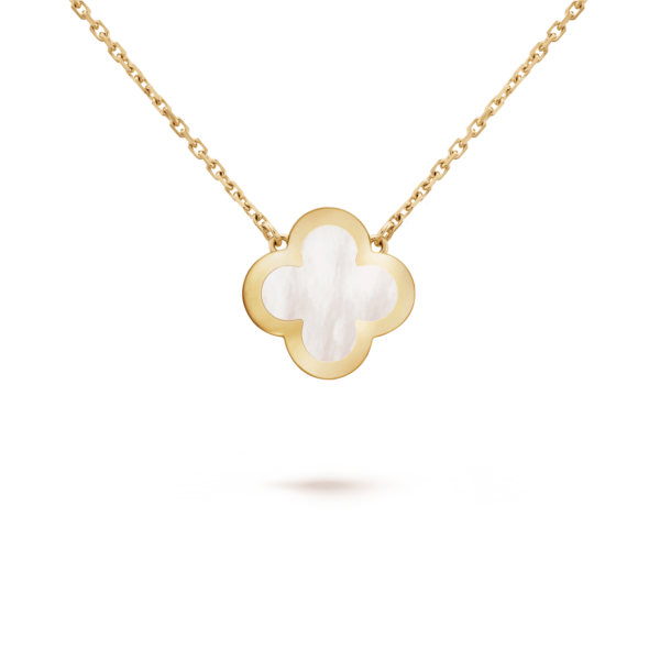 PURE CLOVER ROSE GOLD MOP NECKLACE