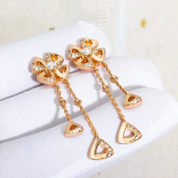 FIOREVER ROSE GOLD DIAMONDS EARRINGS