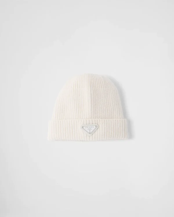 Wool and cashmere beanie
