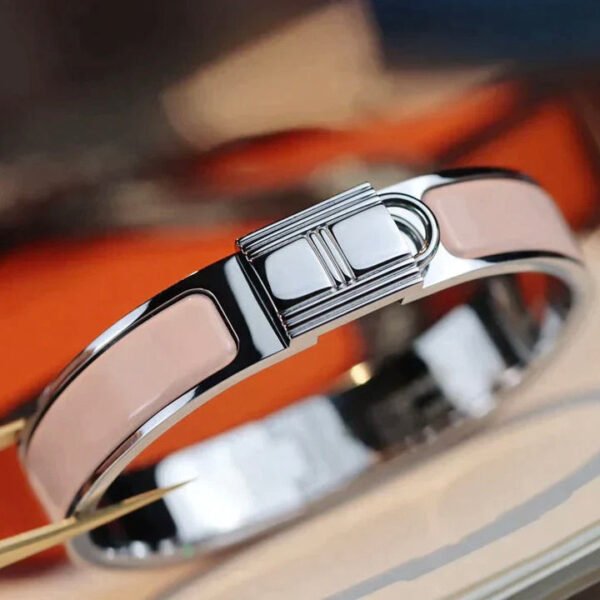H LOCK PINK  BRACELET 12MM