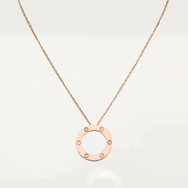 LOVE NECKLACE 16MM 3 DIAMONDS
