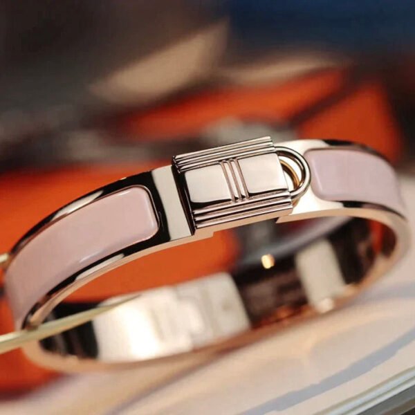 H LOCK PINK  BRACELET 12MM