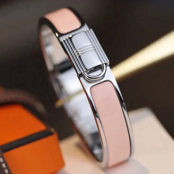 H LOCK PINK  BRACELET 12MM