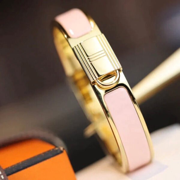 H LOCK PINK  BRACELET 12MM