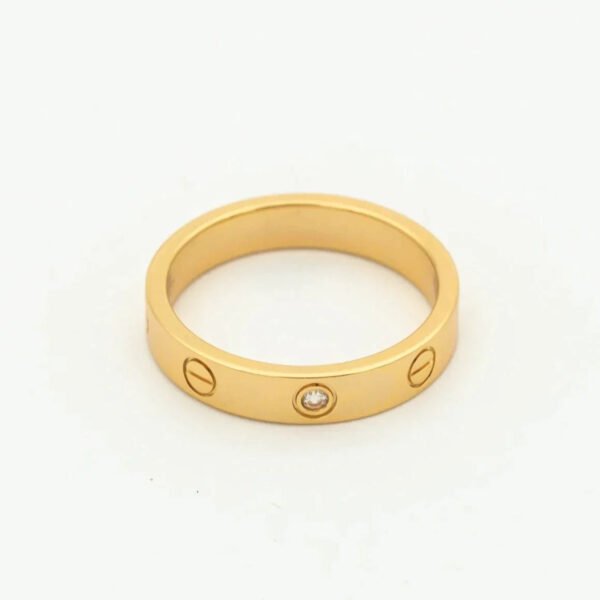 LOVE RING 4MM 1 DIAMOND ROSE GOLD