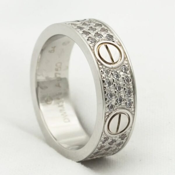 LOVE RING 5.5MM DIAMONDS PAVED