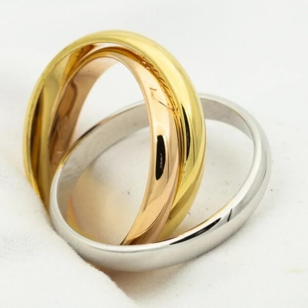 TRINITY RING GOLD ROSE GOLD SILVER