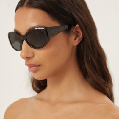 Balenciaga havana oval sunglasses - Lux Studios