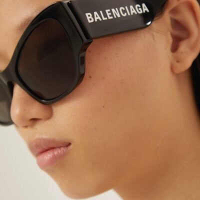 Balenciaga MAX butterfly sunglasses in black - Lux Studios