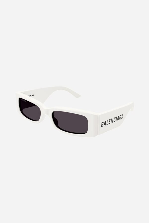 Balenciaga MAX rectangular flat sunglasses in white - Lux Studios