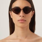 Balenciaga metal extreme cat-eye sunglasses - Lux Studios