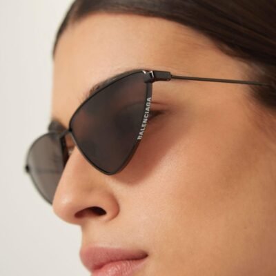 Balenciaga metal extreme cat-eye sunglasses - Lux Studios