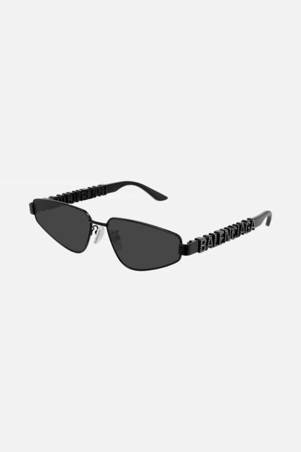 Balenciaga metal sunglasses with Swarovski logo - Lux Studios