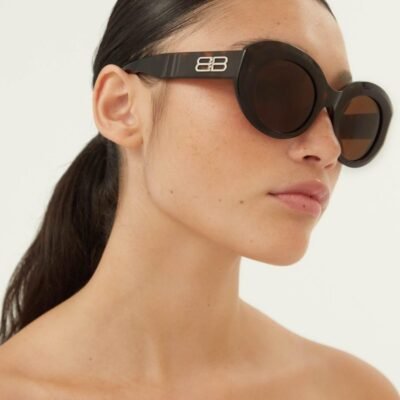 Balenciaga oval femenine sunglasses - Lux Studios