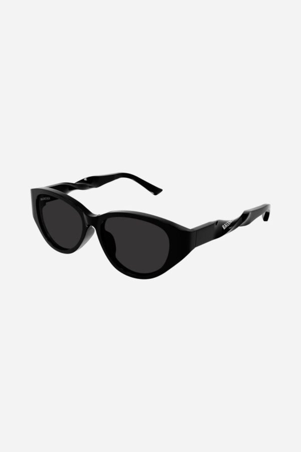 Balenciaga oval twisted black sunglasses - Lux Studios