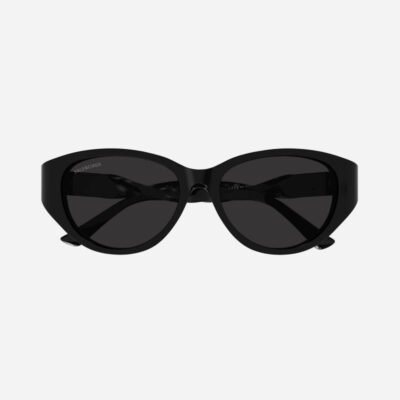 Balenciaga oval twisted black sunglasses - Lux Studios