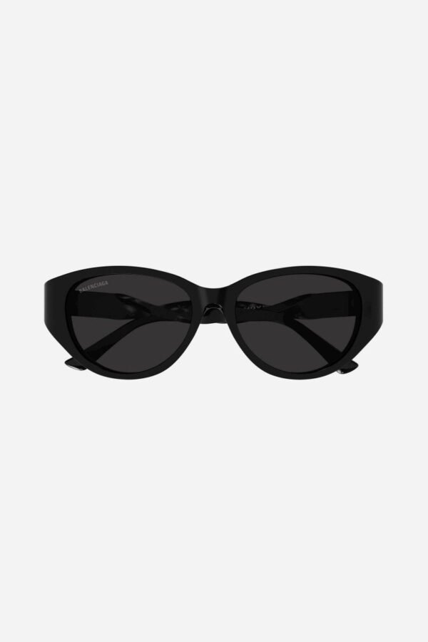 Balenciaga oval twisted black sunglasses - Lux Studios