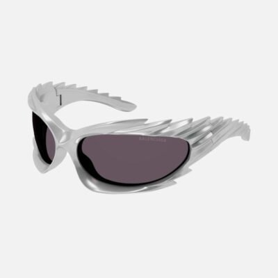 Balenciaga Spike rectangle sunglasses in grey - Lux Studios