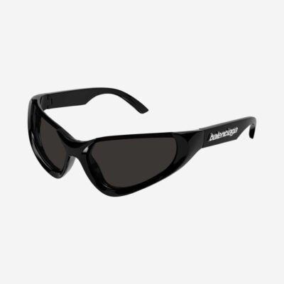 Balenciaga Xpander BB0202s-001 wrap around black sunglasses - Lux Studios