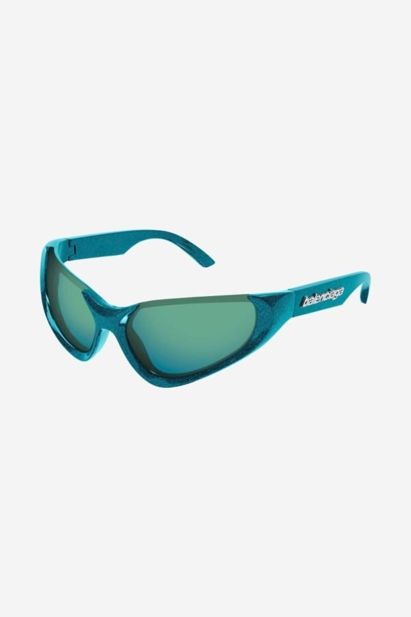 Balenciaga Xpander blue BB0202s-003 wrap around sunglasses - Lux Studios