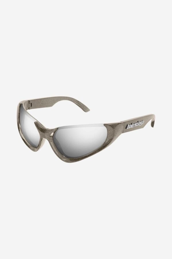 Balenciaga Xpander silver BB0202s-002 wrap around sunglasses - Lux Studios
